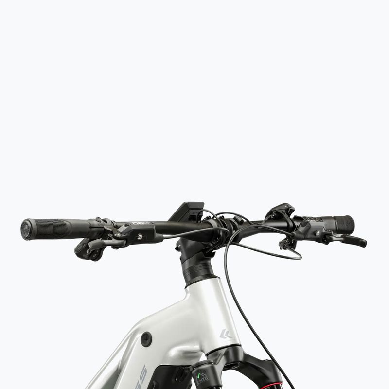 Rower elektryczny damski KROSS Influx Hyb 5.0 W 29 el. 800 Wh srebrny/niebieski/połysk 4
