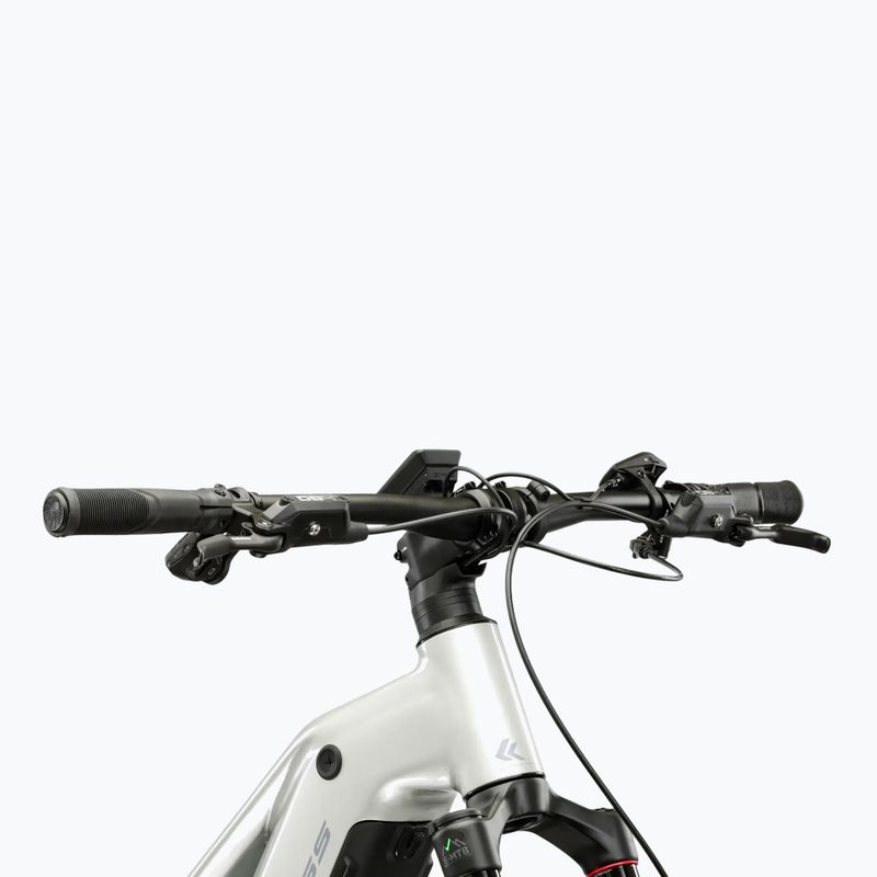 Rower elektryczny damski KROSS Influx Hyb 5.0 W 27.5 el. 800 Wh srebrny/niebieski/połysk 4