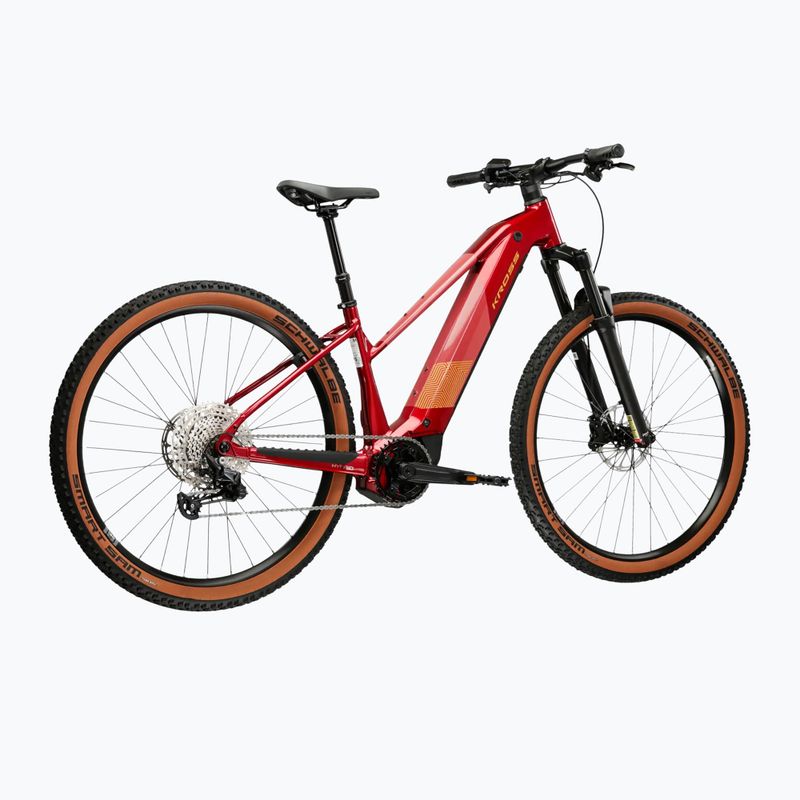 Rower elektryczny damski KROSS Influx Hyb 4.0 W 29 el. 800 Wh rubinowy/bordowy/połysk 3