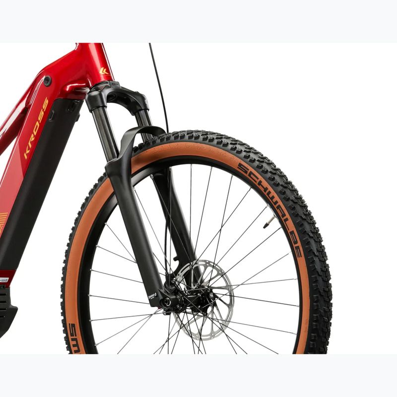 Rower elektryczny damski KROSS Influx Hyb 4.0 W 29 el. 800 Wh rubinowy/bordowy/połysk 6