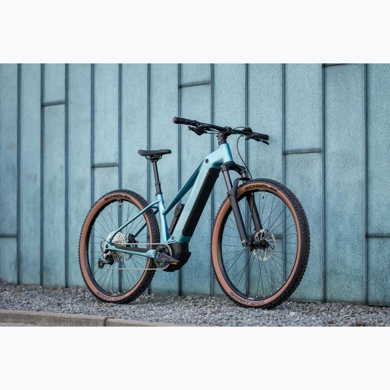 Rower elektryczny damski KROSS Influx Hyb 4.0 W 29 el. 800 Wh niebieski/błękitny/matowy 14