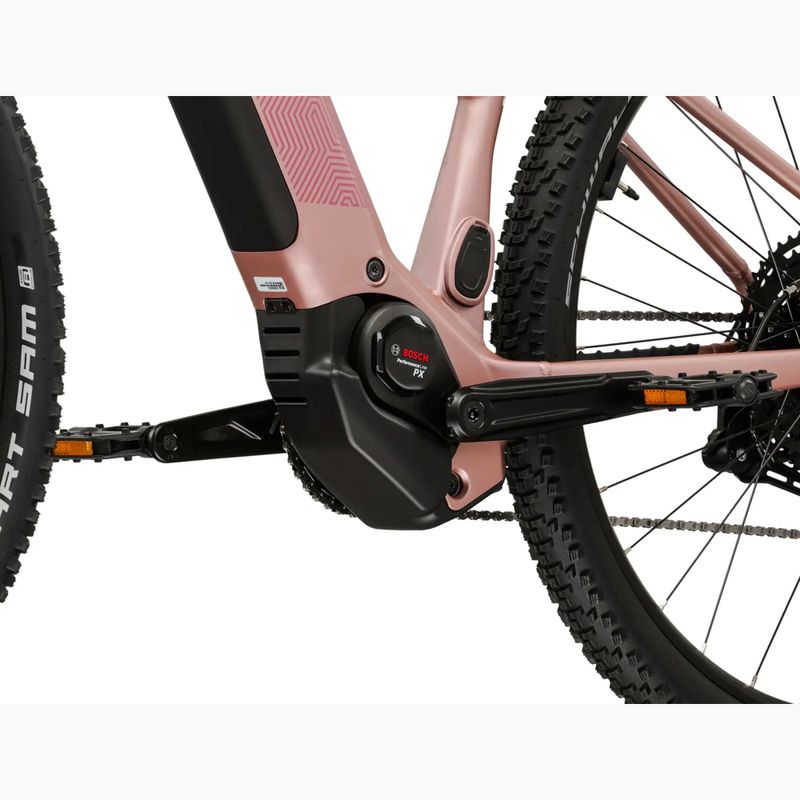 Rower elektryczny damski KROSS Influx Hyb 3.0 29 el. 800 Wh różowy/bordowy/matowy 10