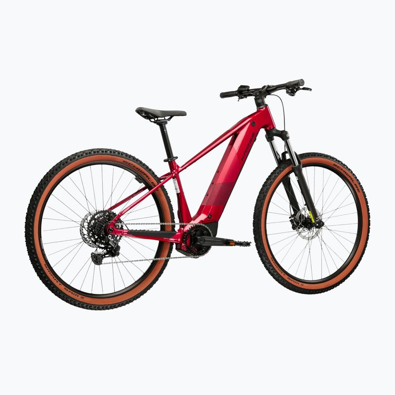 Rower elekryczny KROSS Influx Hyb 2.0 29 el. 600 Wh rubinowy/czarny/połysk 3