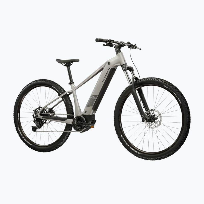 Rower elekryczny KROSS Influx Hyb 2.0 29 el. 600 Wh srebrny/czarny/matowy 2