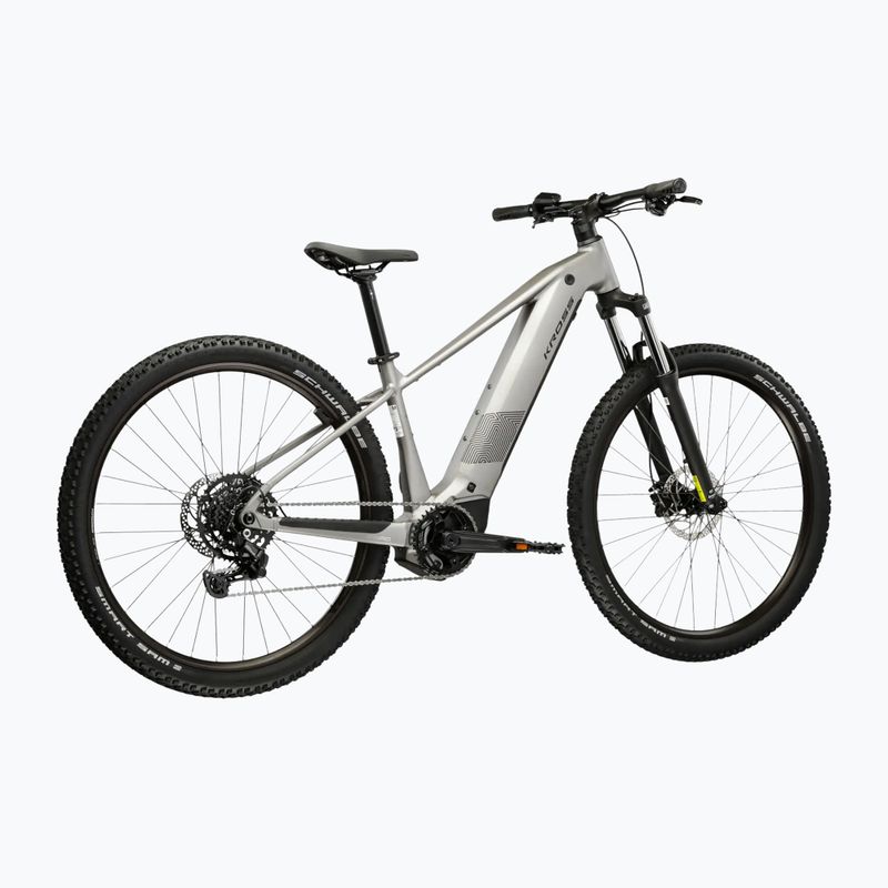 Rower elekryczny KROSS Influx Hyb 2.0 29 el. 600 Wh srebrny/czarny/matowy 3