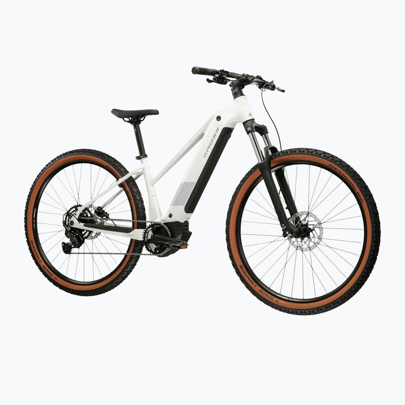 Rower elekryczny damski KROSS Influx Hyb 2.0 27,5 el. 600 Wh perłowy/fioletowy/połysk 2