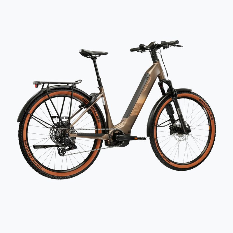 Rower elektryczny KROSS Influx Suv Hyb 6.0 29 el. 800 Wh szary/złoty/matowy 3