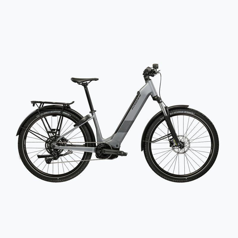 Rower elektryczny KROSS Influx Suv Hyb 2.0 600 29 el. szary/czarny/matowy
