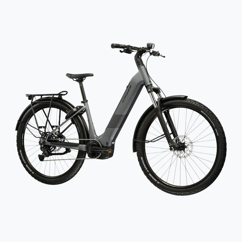 Rower elektryczny KROSS Influx Suv Hyb 2.0 600 29 el. szary/czarny/matowy 2