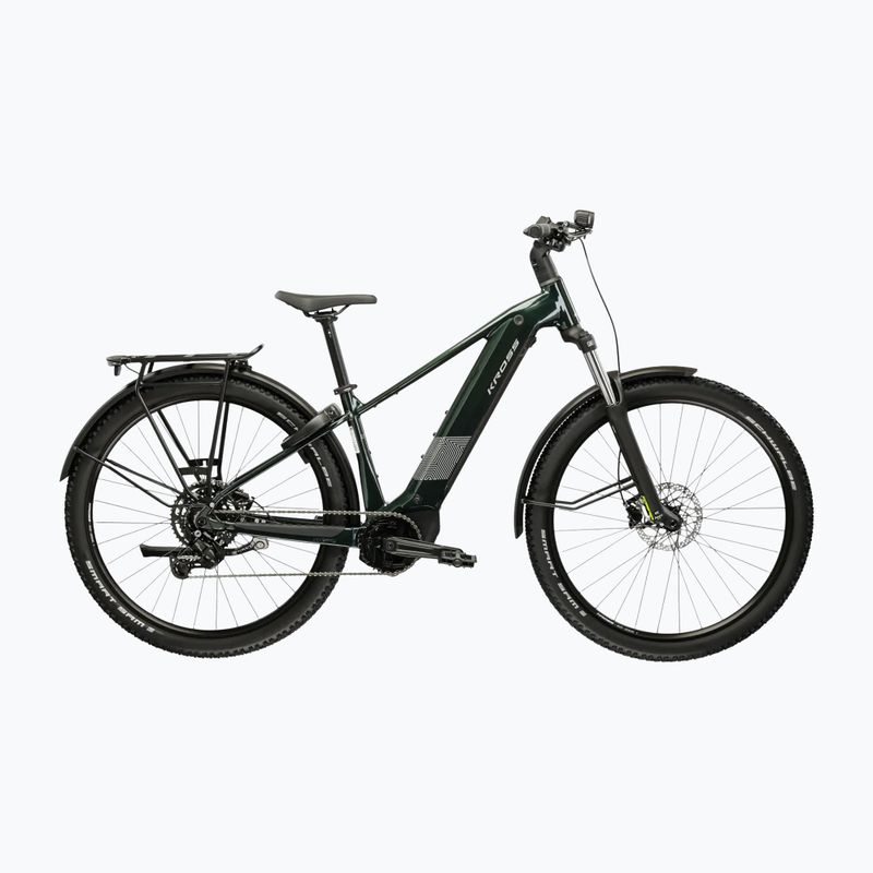 Rower elektryczny KROSS Influx Suv Hyb 2.0 600Wh zielony/srebrny/połysk