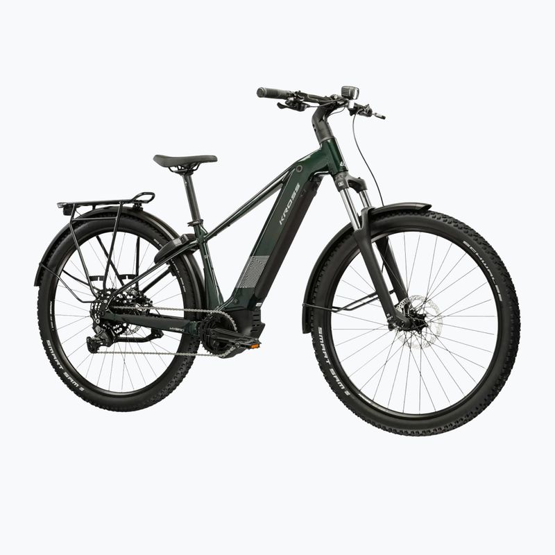 Rower elektryczny KROSS Influx Suv Hyb 2.0 600Wh zielony/srebrny/połysk 2
