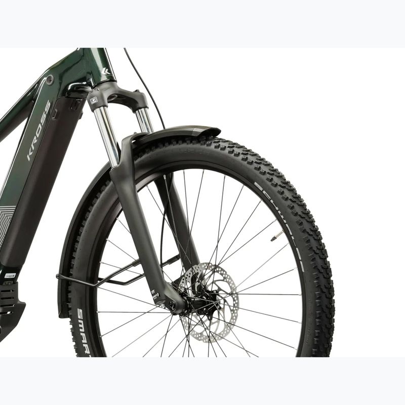 Rower elektryczny KROSS Influx Suv Hyb 2.0 600Wh zielony/srebrny/połysk 6