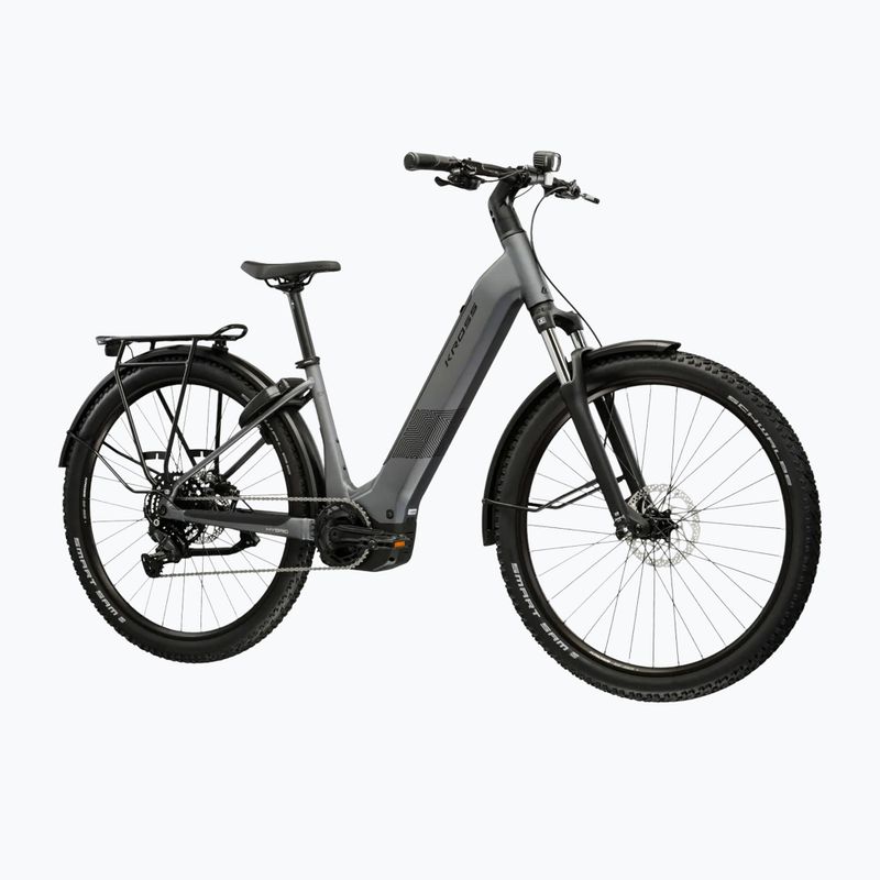 Rower elektryczny KROSS Influx Suv Hyb 2.0 600Wh LS 27,5" szary/czarny/mat 2