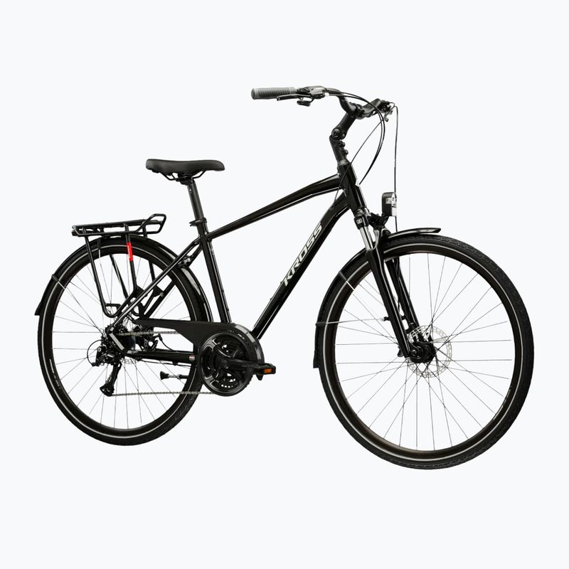 Rower trekkingowy KROSS Trans 3.0 czarny/szary/połysk 2