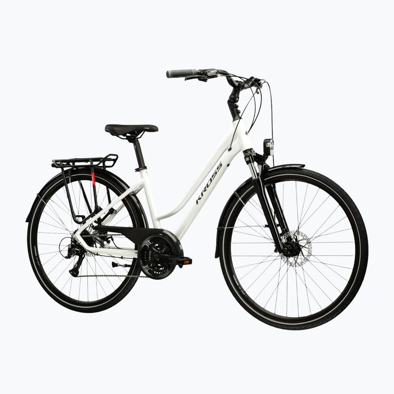 Rower trekkingowy damski KROSS Trans 3.0 W perłowy/czarny/połysk 2