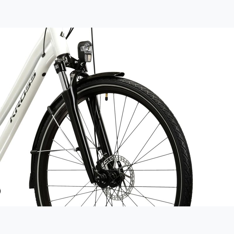 Rower trekkingowy damski KROSS Trans 3.0 W perłowy/czarny/połysk 5