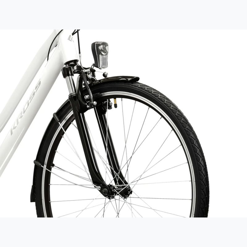 Rower trekkingowy damski KROSS Trans 1.0 W biały/szary/połysk 5