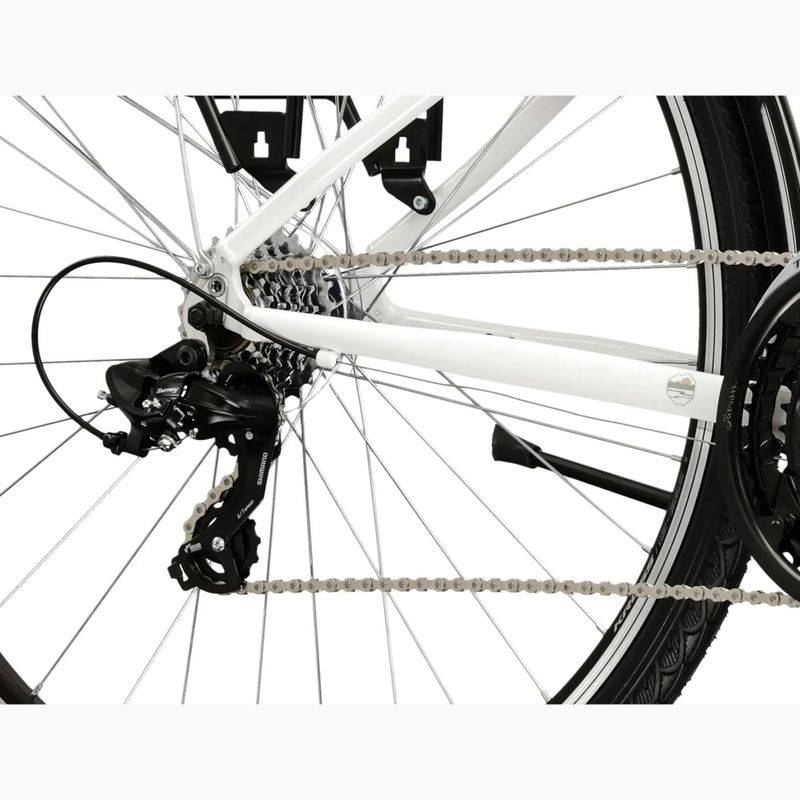 Rower trekkingowy damski KROSS Trans 1.0 W biały/szary/połysk 6