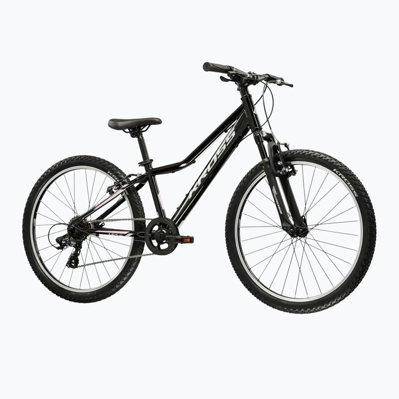 Rower dziecięcy KROSS Lea Jr 1.0 W czarny/srebrny/połysk 2