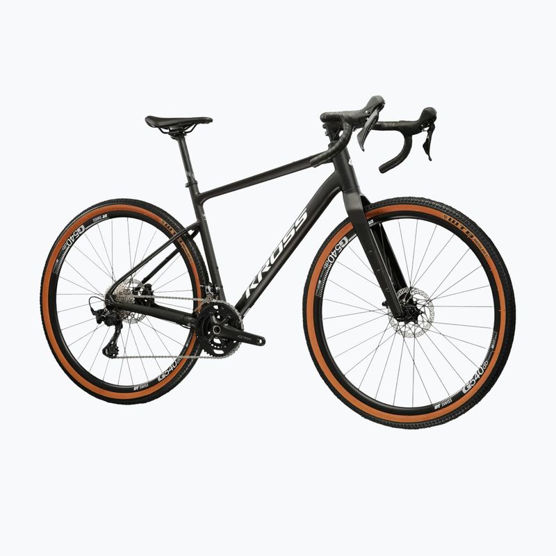 Rower gravelowy KROSS Esker 6.0 czarny/biały/mat/połysk 2