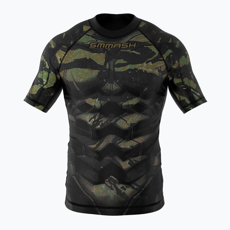 Rashguard męski SMMASH Tiger Armour zielony