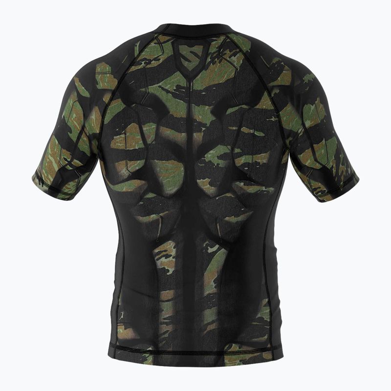 Rashguard dziecięcy SMMASH Tiger Armour zielony 2