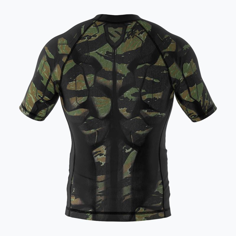 Rashguard męski SMMASH Tiger Armour zielony 2