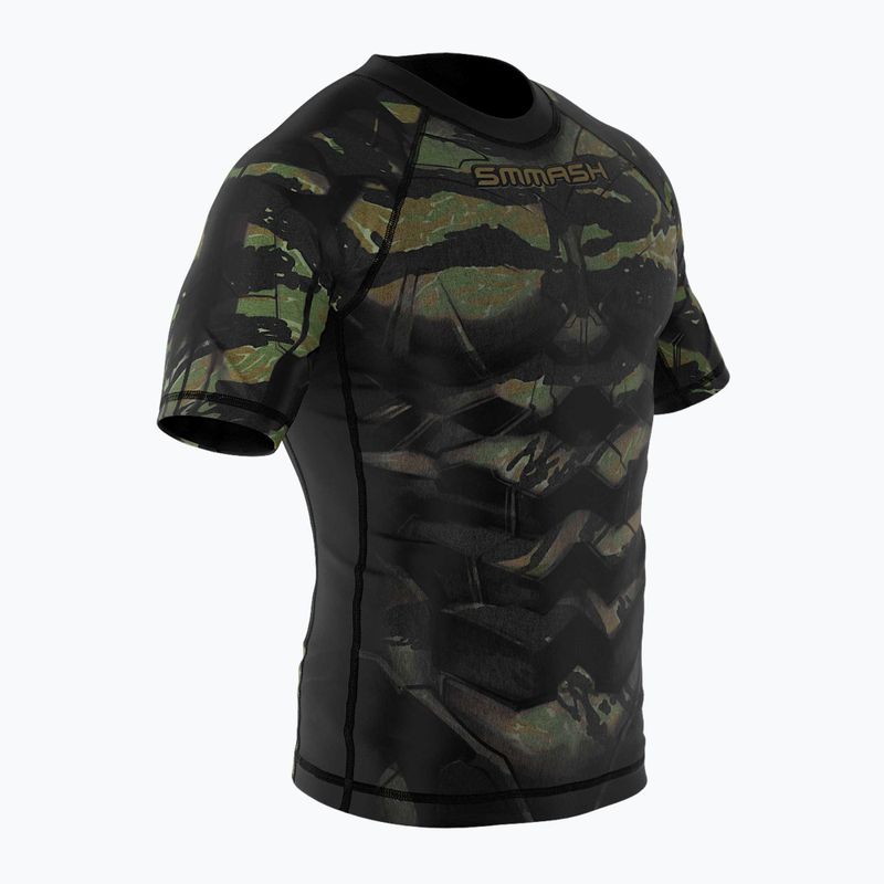 Rashguard dziecięcy SMMASH Tiger Armour zielony 3