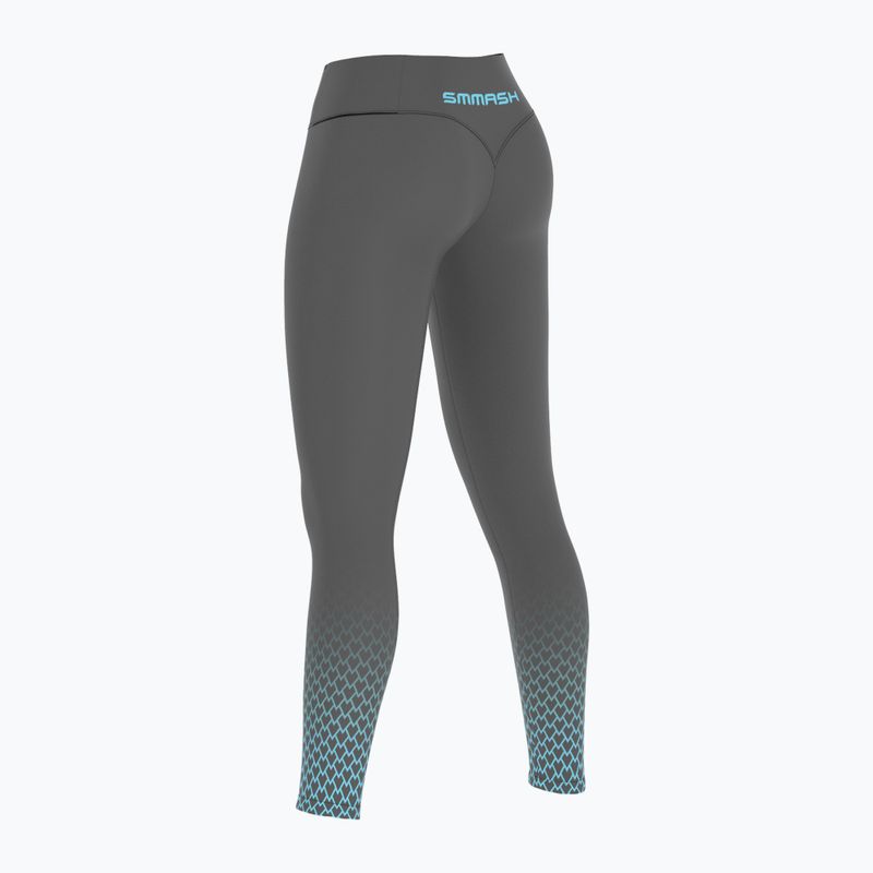 Legginsy treningowe damskie SMMASH Scale 3D Highwaist szare 3