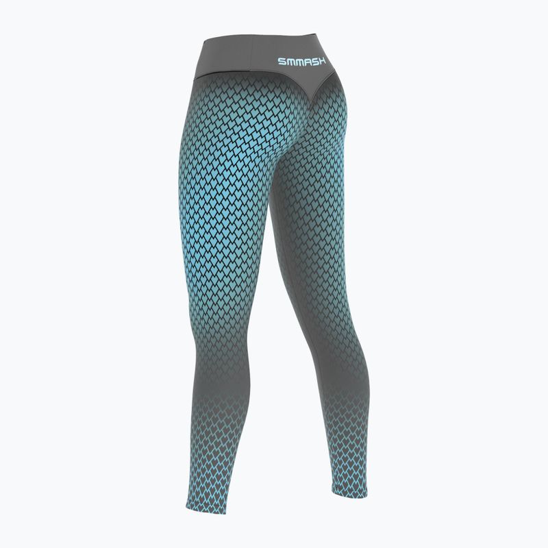 Legginsy treningowe damskie SMMASH Scale 3D Highwaist szare 4