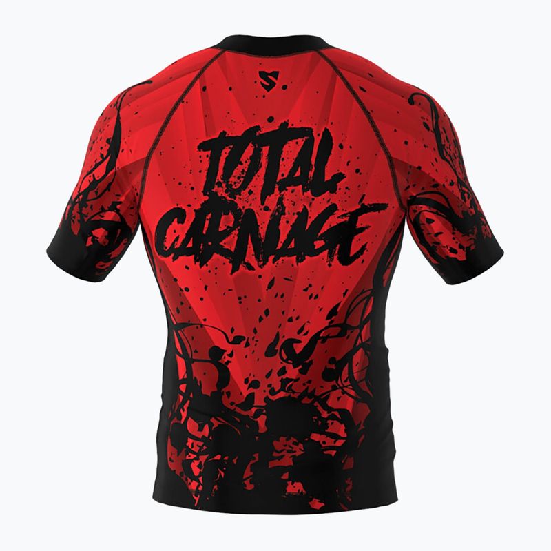 Rashguard męski SMMASH Carnage czerwony 2