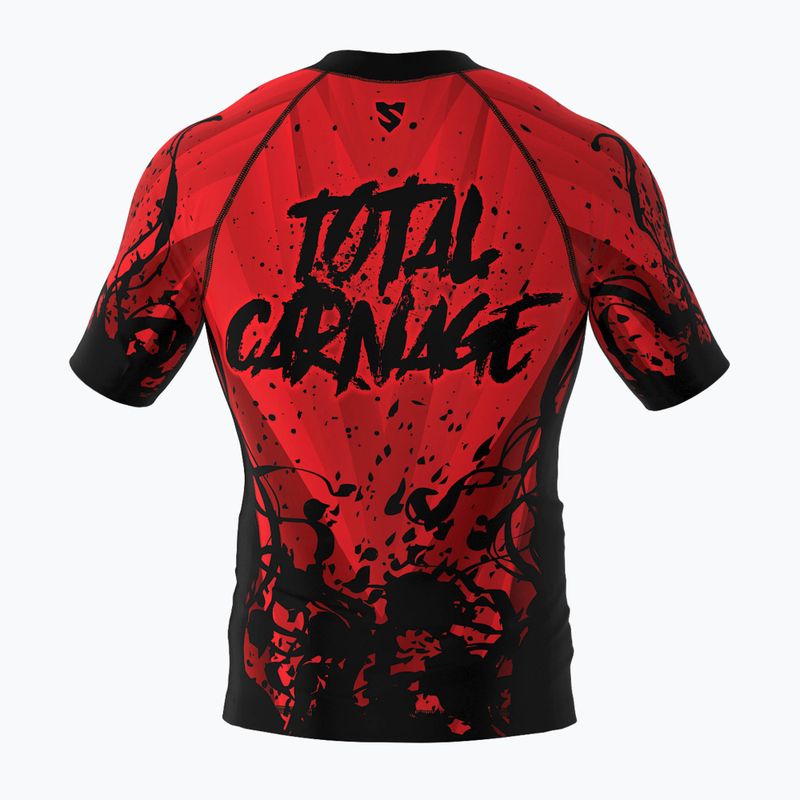 Rashguard męski SMMASH Carnage czerwony 2