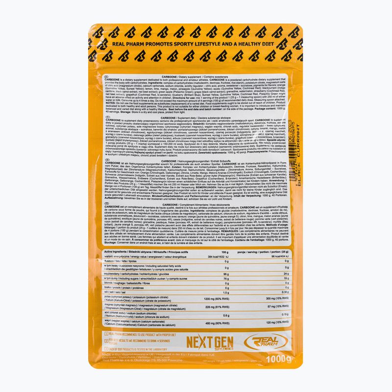 Węglowodany Real Pharm CarboOne Black Currant 2