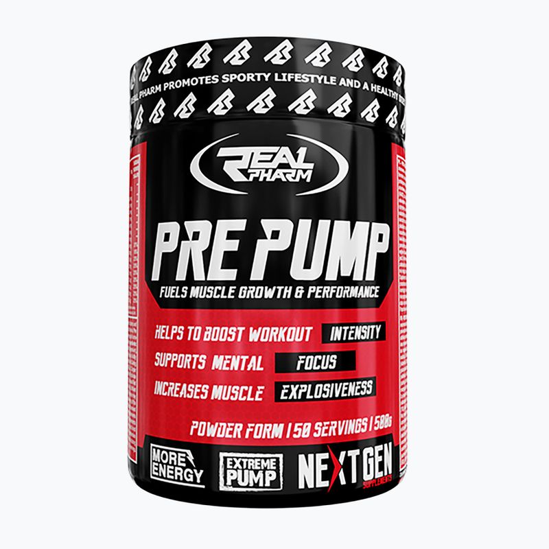 Przedtreningówka Real Pharm Pre Pump 500 g czarna porzeczka/cytryna 4