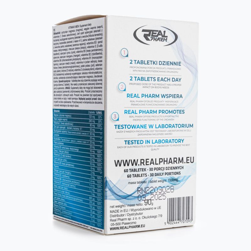 Suplement Real Pharm Vitamax Men 60 tabs 2
