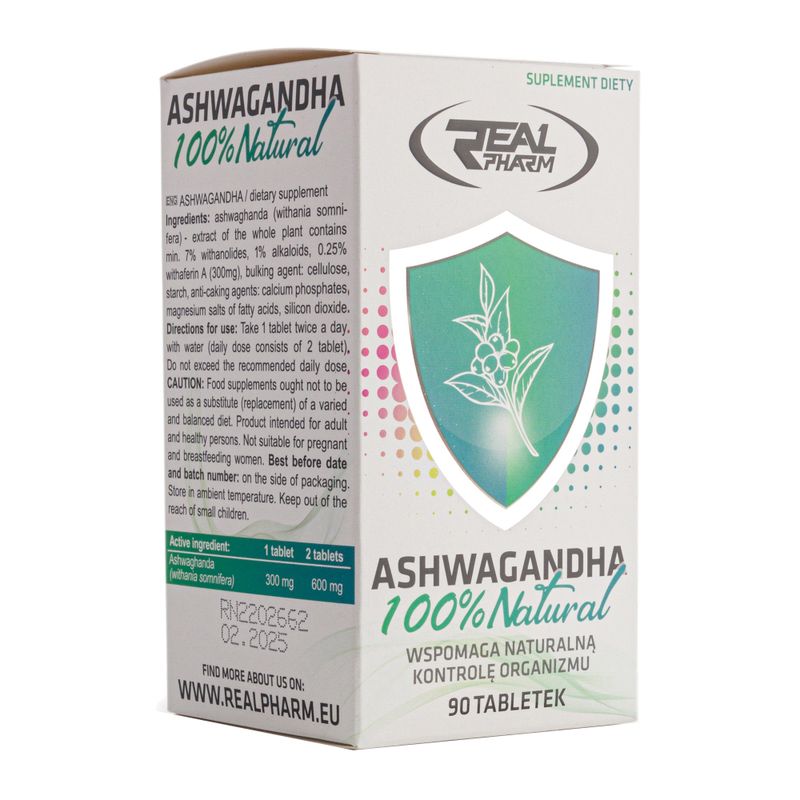 Ashwaganda Real Pharm 100% 90 tabs