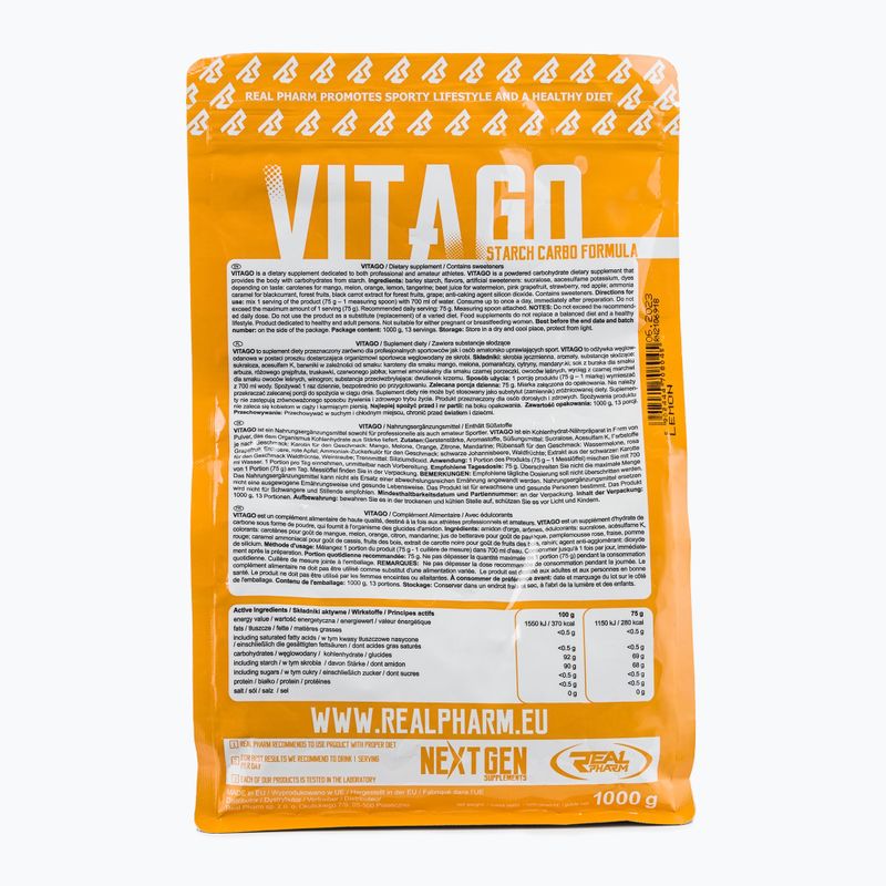 Węglowodany Real Pharm Vita GO Lemon 2
