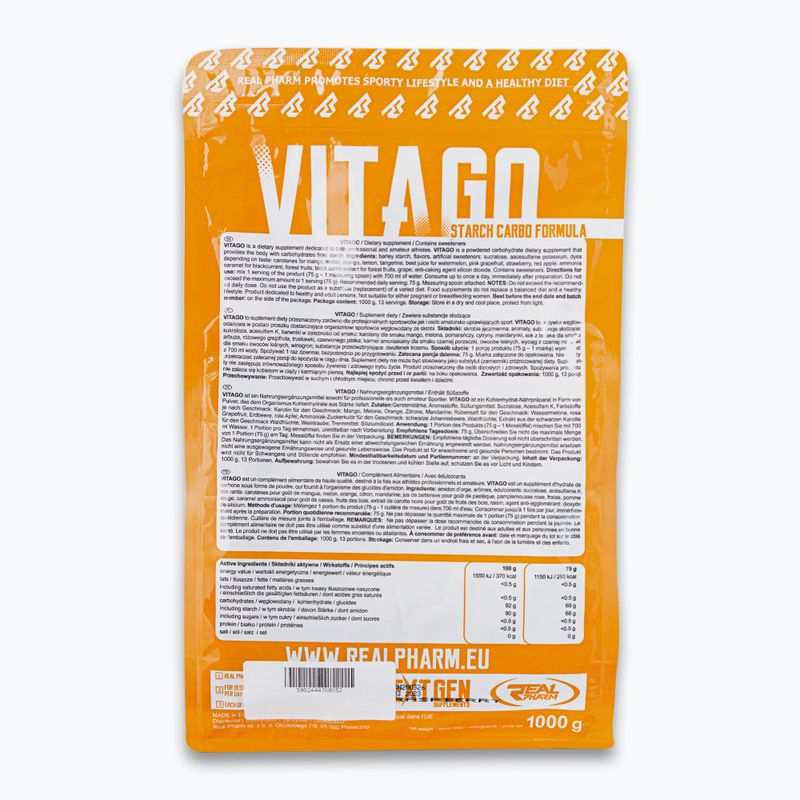 Węglowodany Real Pharm Vita GO Raspberry 2
