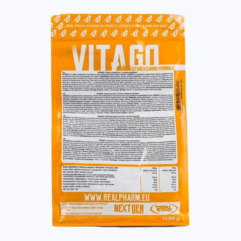 Węglowodany Real Pharm Vita GO Mango Maracuja 2