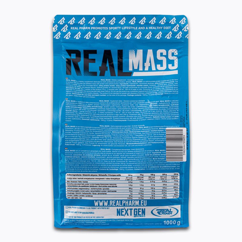 Gainer Real Pharm Real Mass 1 kg salted carmel 2