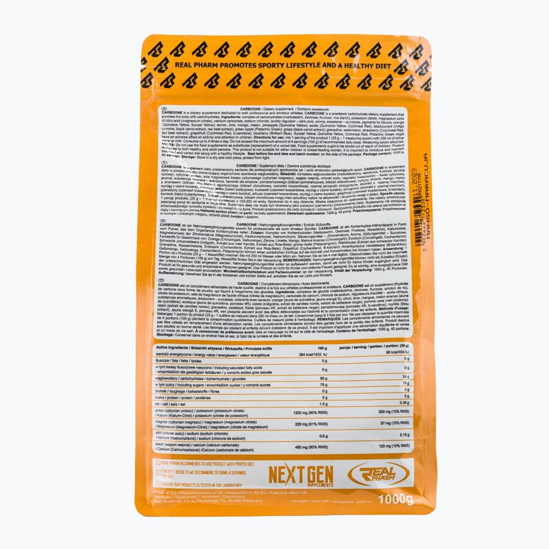 Węglowodany Real Pharm CarboOne Mango-Maracuja 2