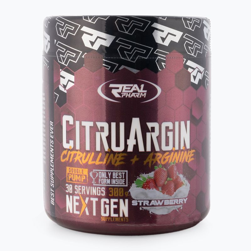 Cytrulina Real Pharm Cytrulina + Arginina 300 g strawberry
