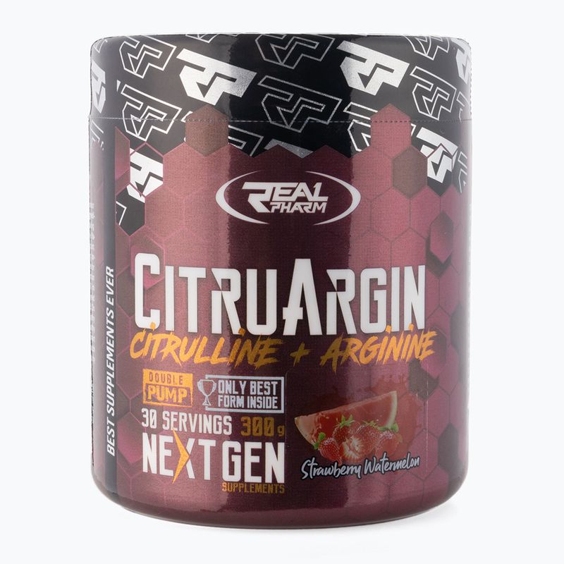 Cytrulina Real Pharm Cytrulina + Arginina 300 g straw-watermelon