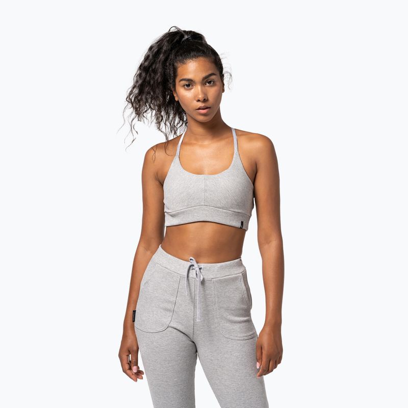 Biustonosz treningowy Carpatree Rib grey