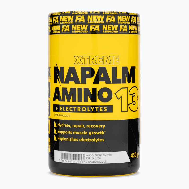 Aminokwasy Fitness Authority Napalm Amino13 450 g mango/lemon