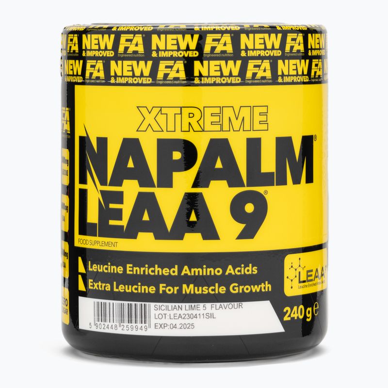 Aminokwasy Fitness Authority Napalm Leaa9 240 g sicilian lime