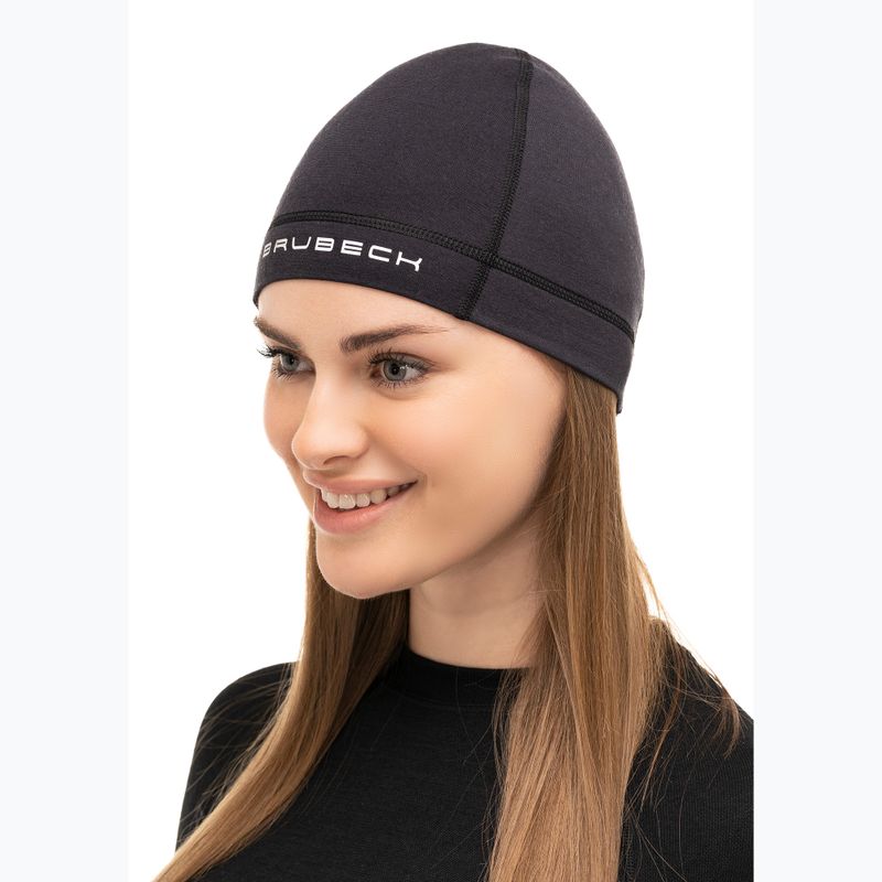 Czapka termoaktywna Brubeck Active Wool czarny 3