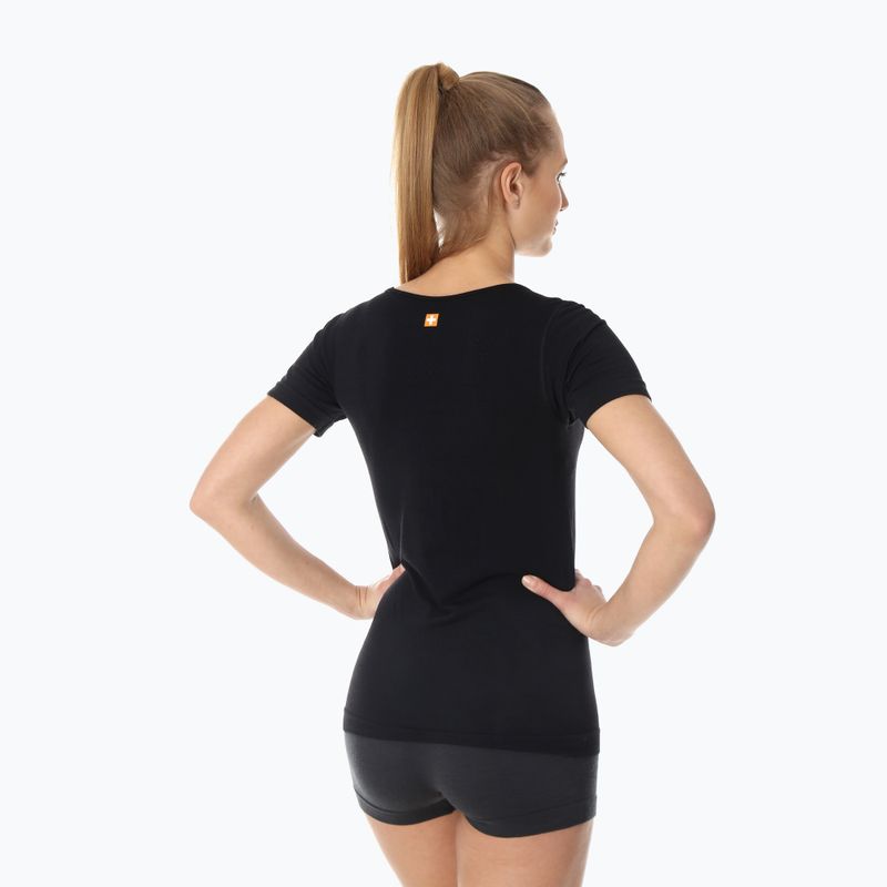 Koszulka termoaktywna damska Brubeck Outdoor Merino Wool Pro czarny/kozica 2
