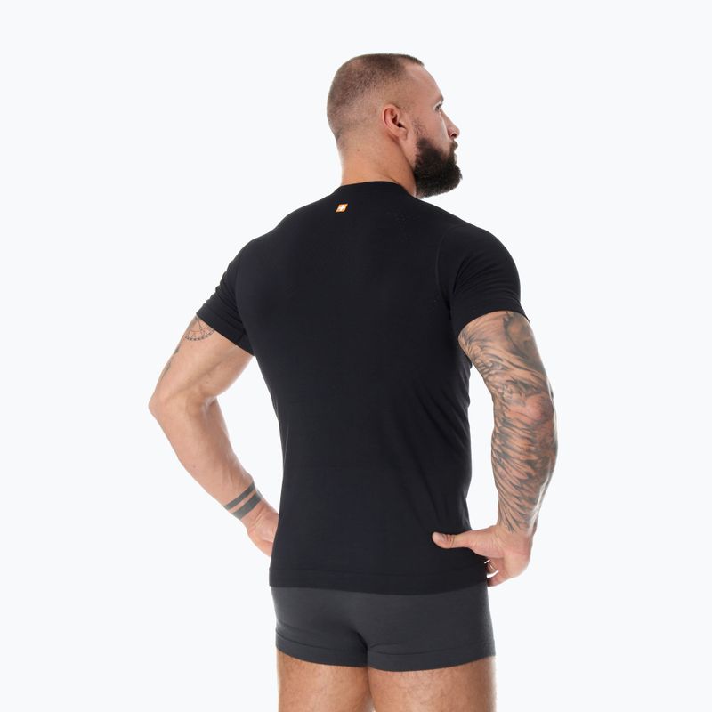 Koszulka termoaktywna męska Brubeck Outdoor Merino Wool Pro czarny/wilk 3 2