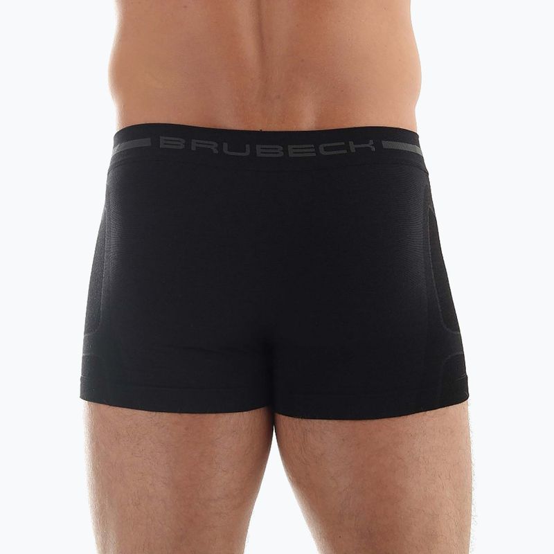 Bokserki termoaktywne męskie Brubeck Comfort Wool czarny 3